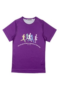 網上下單訂購紫色圓領T恤  短跑T恤  田徑會T恤  熱升華短袖T恤     T1139